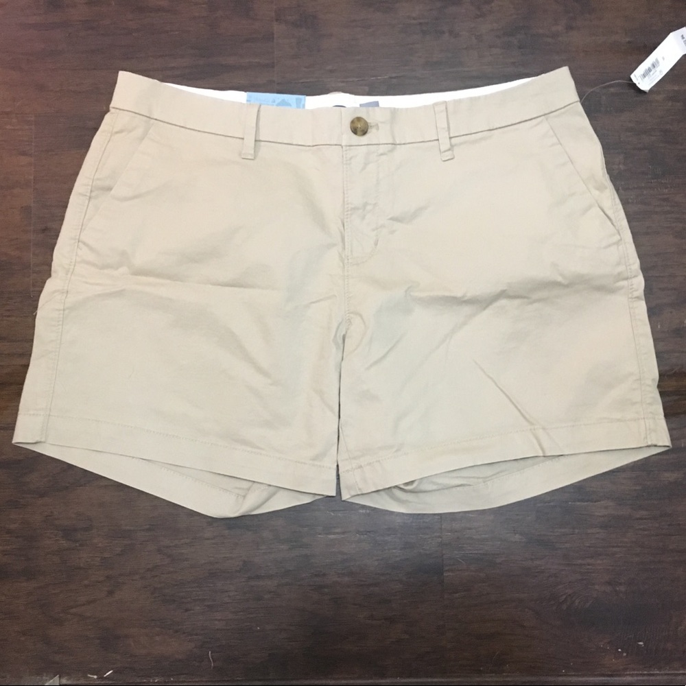Khaki Chino Style Shorts 10